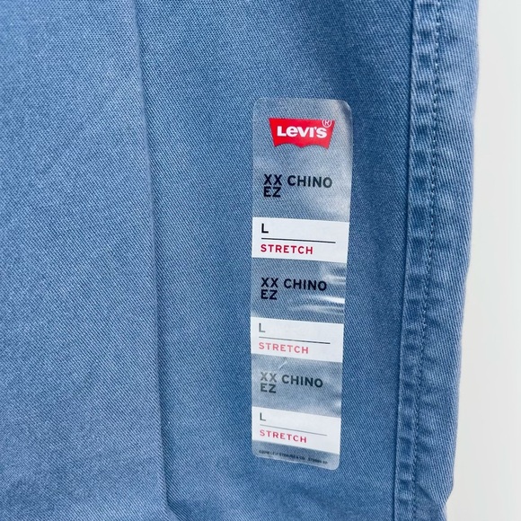Levi’s XX Chino Pants Size L Ez Man’s Taper Stretch Blue New - Picture 14 of 14